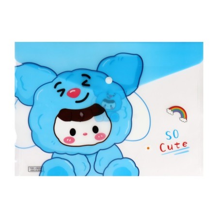 Folder-convert on the button, A4, 180 microns, "Cuties", mix-2
