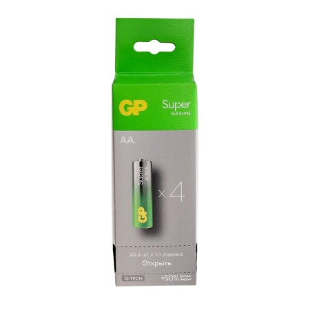 Battery Alkalin GP Super, AA, LR6-40BOX, 1.5V, set, 40 pcs-5