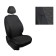 Auto-Chekhly for Renault Logan II, (40/60), 2014-17, Renault Sandero II, (40/60), Alcantara, set 7327