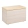 Gerda Pouf, 600x355x432, ash shimo light/eco -leather beige