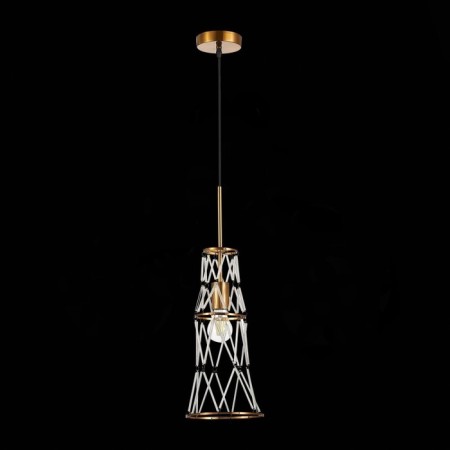 Suspension lamp ST LUCE. SL1016.203.01. Narrio. 1x60 W, E27, 18x18 cm, golden color-3