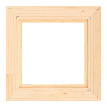 Frame for paintings (mirrors) 15 x 15 cm, profile 13 x 36 mm, No. 1 unpainted tree (suitable for decoration)-1
