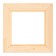 Frame for paintings (mirrors) 15 x 15 cm, profile 13 x 36 mm, No. 1 unpainted tree (suitable for decoration)