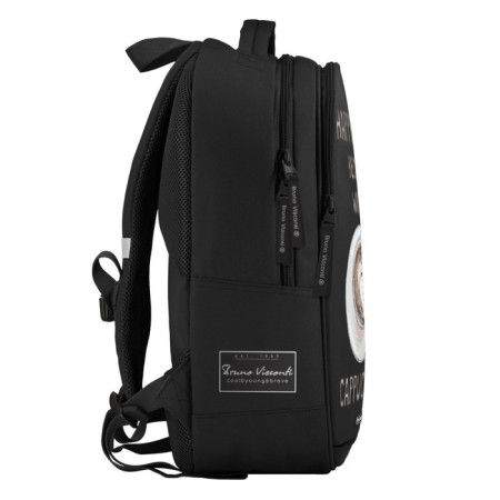 Youth backpack, 42 ​​x 31 x 14 cm, ergonomic back, Bruno VisConti 12-008 Cappuccino-3