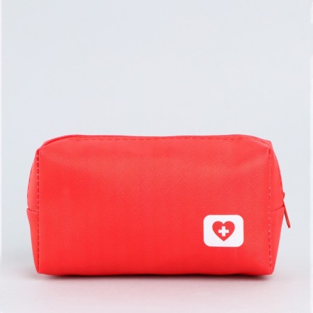 Patch of artificial leather "heart", 14*10*5 cm, red color-3