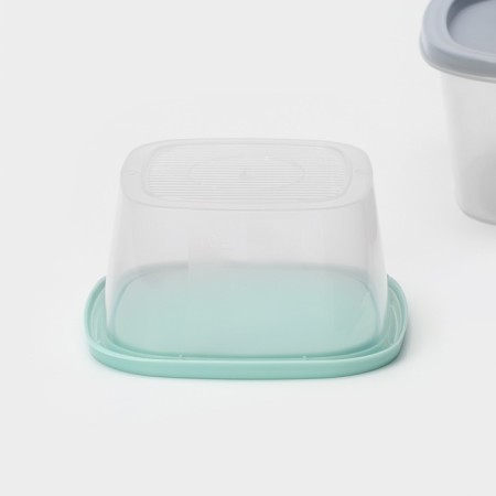 Set of square containers Biofresh, 3 pcs: 0.23 l, 0.5 l, 0.9 l, color mix-6