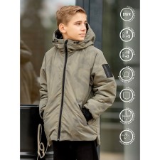 Boy jacket, height 116 cm, color Militari Haki