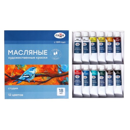 Painting Oil set in tubes 12 -ZV*18ml gamma studio 1218018