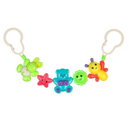 Stretching to a stroller/crib "Funny animals", 3 toys, crumb I-6