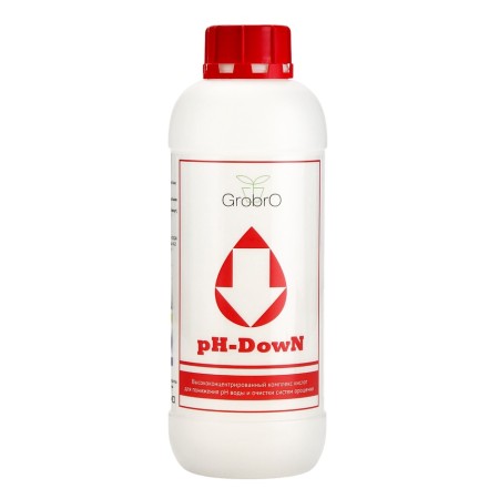 Fertilizer for hydroponics "Grobro" PH Down, 500ml