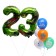 Bouquet of balls “February 23”, foil, latex, set 7 pcs.