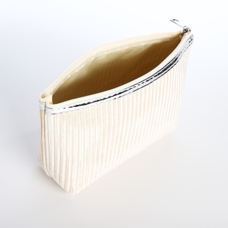 Lightning cosmetic bag, beige color-2