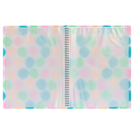 A4 folder on a spiral with 20 transparent Buttons liners, embossing - sand, thickness 550 μm-4
