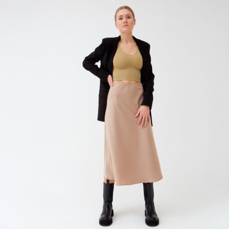 Women's skirt Minaku: Enjoy Color Ecrury, Rr. 42