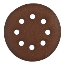 Circle abrasive grinding bison 35350-125-180, perforated, P180, 125 mm, 5 pcs.