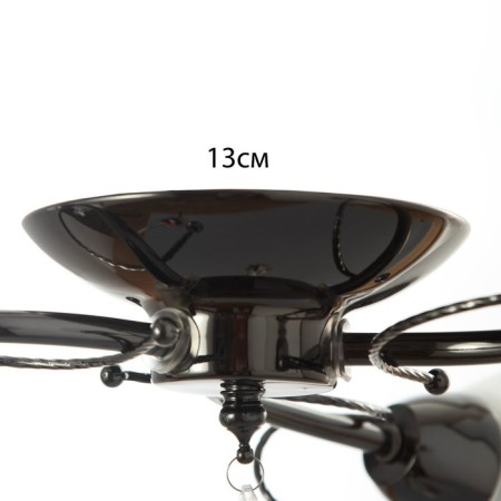 Milan chandelier 3x40W E27 Black 52x45x17 cm-3