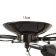 Milan chandelier 3x40W E27 Black 52x45x17 cm