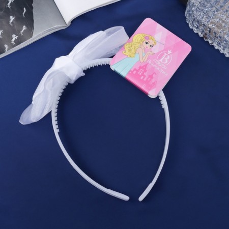Hair cap "Schoolgirl" Bant Classic, 11x1 cm, white-3