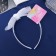 Hair cap "Schoolgirl" Bant Classic, 11x1 cm, white