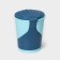 Garbage bucket, 10 l, with pedal, blue color