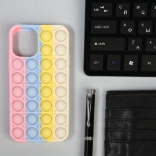 Pop it cover, for iPhone 12 mini, silicone, multi -colored