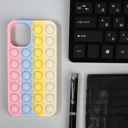 Pop it cover, for iPhone 12 mini, silicone, multi -colored