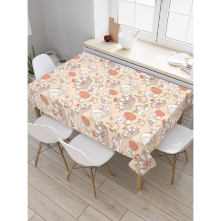 The tablecloth on the table "In anticipation of Easter", rectangular, Saten, size 120x145 cm