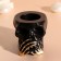 Skull "Skull Silence" 7*10cm black with golden fingers