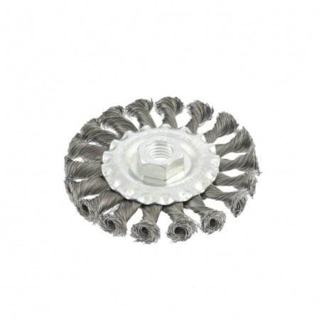 Matrix Ushm brush, d = 100 mm, M14, flat, twisted wire 0.35 mm-1