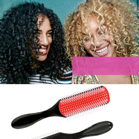 Massage comb, 4.5 × 19 cm, black/pink color-5
