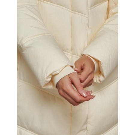 Coat insulated winter female, size 42, light-beige color-11