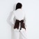 Women's belt, type of basca, width 73 cm, brown color