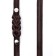 Leather leather single -layer embossed, elongated, 2 m x 1.6 cm brown