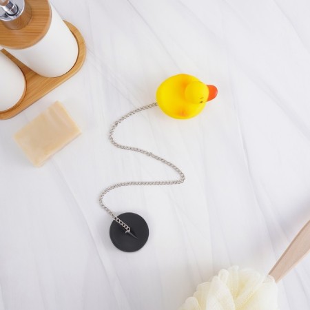 Bath traffic jam with a toy of the duckling “duckling”, (top diameter 5.1 cm, bottom 4.6 cm), a chain 40 cm-4