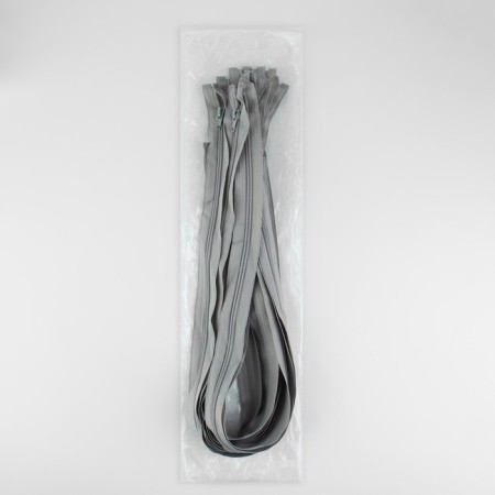 Lightning "Spiral", No. 5, detachable, automatic lock, 80 cm, light gray color-2