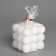 Candle Babb cube, 6x6 cm, white