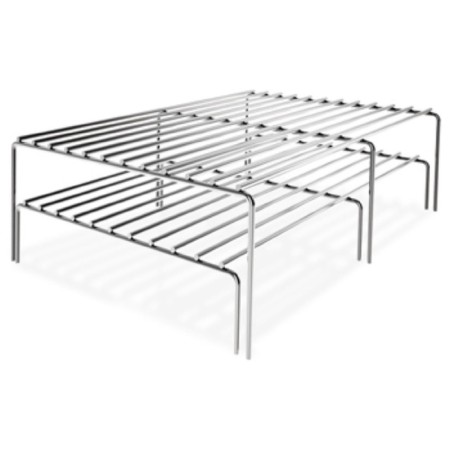 Double -tier smoke Smoky Star, cover and two grilles, 39 x 27 x 17 cm-2