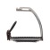 Metal stirrup with rubber inserts, chrome, set 2 pcs
