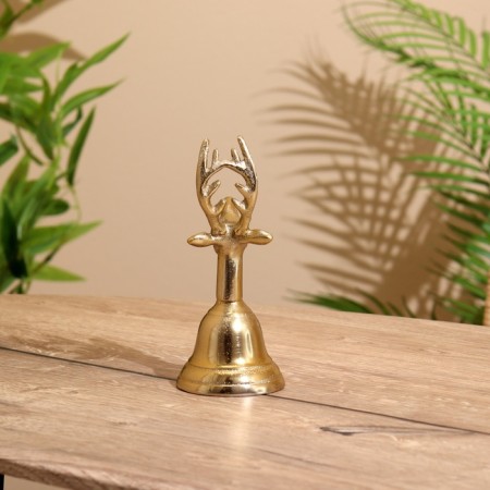 Bell "deer" aluminum 7.5x7.5x19 cm-3