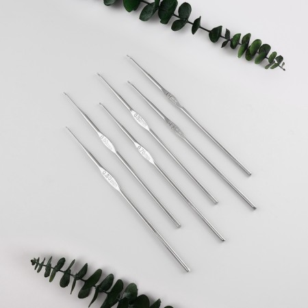 Knitting hook set, d = 0.5-1 mm, 12 cm, 6 pcs-1