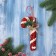 Christmas tree decoration "New Year's lollipop" 18x7.5 cm, red-white