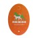 Brying toy "Ball Football" for dogs, 6.2 cm, green