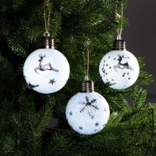 A set of Christmas tree balls 
