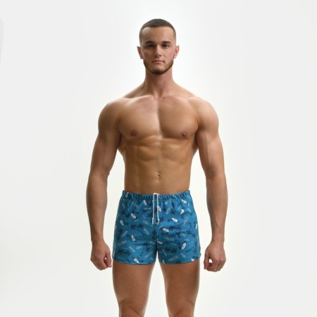 Male swimming trunks, green/blue color, size 50