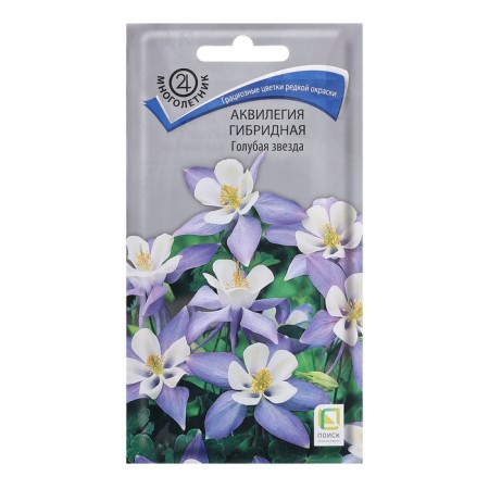 Seeds of tsyts Aquilegia hybrid "Blue Star", 0.05g.