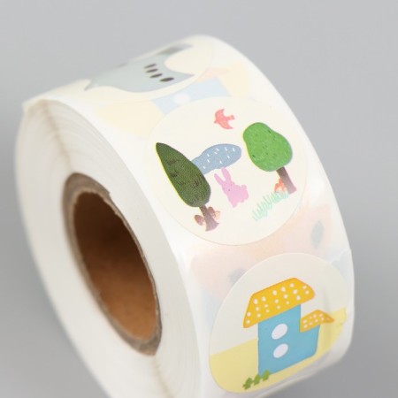 Stick Paper "House at the river" d = 2.5 cm 500 pcs in a roll 3x6.5x6.5 cm-3