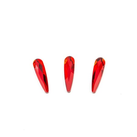 Rhinestones for nail design TNL "Ray", red, 10 pcs