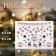 Nail stickers 6.5*5.5cm New Year SQ041 red/black/white substrate QF