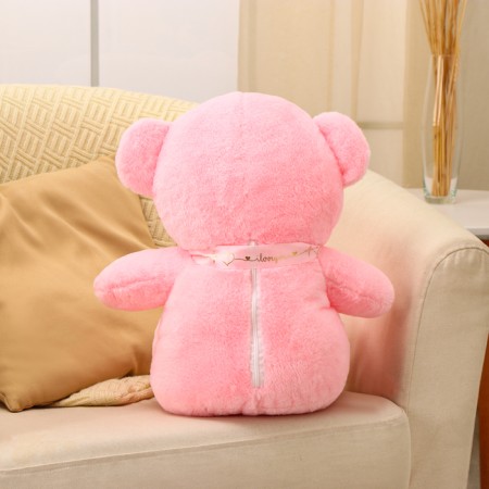 Soft toy "Bear", 45 cm, pink color-3