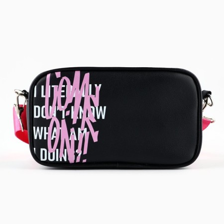 Children's bag Come on, artificial leather, black, 18x6x11 cm-1